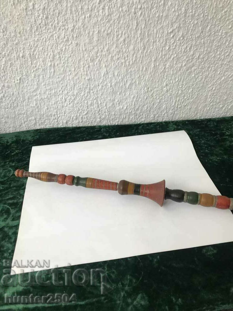 SPINNING HOOD with paint /patterned, turned/, 113 cm long. with price 29.95 BGN | € 15.31 SPINNING HOOD with paint /patterned, turned/, 113 cm long. with price 29.95 BGN | € 15.31