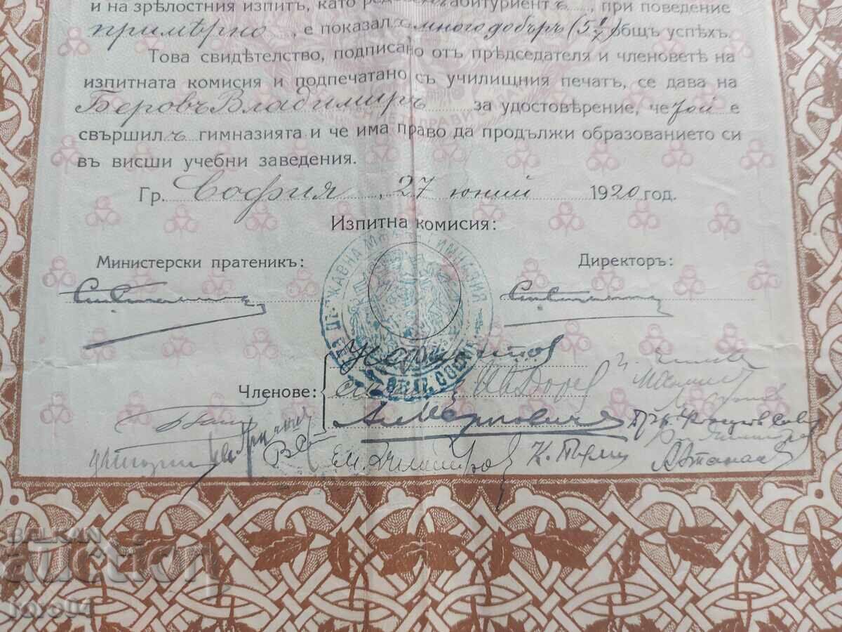 Delivery of CERTIFICATE