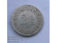 Bulgaria 2½ cents 1888