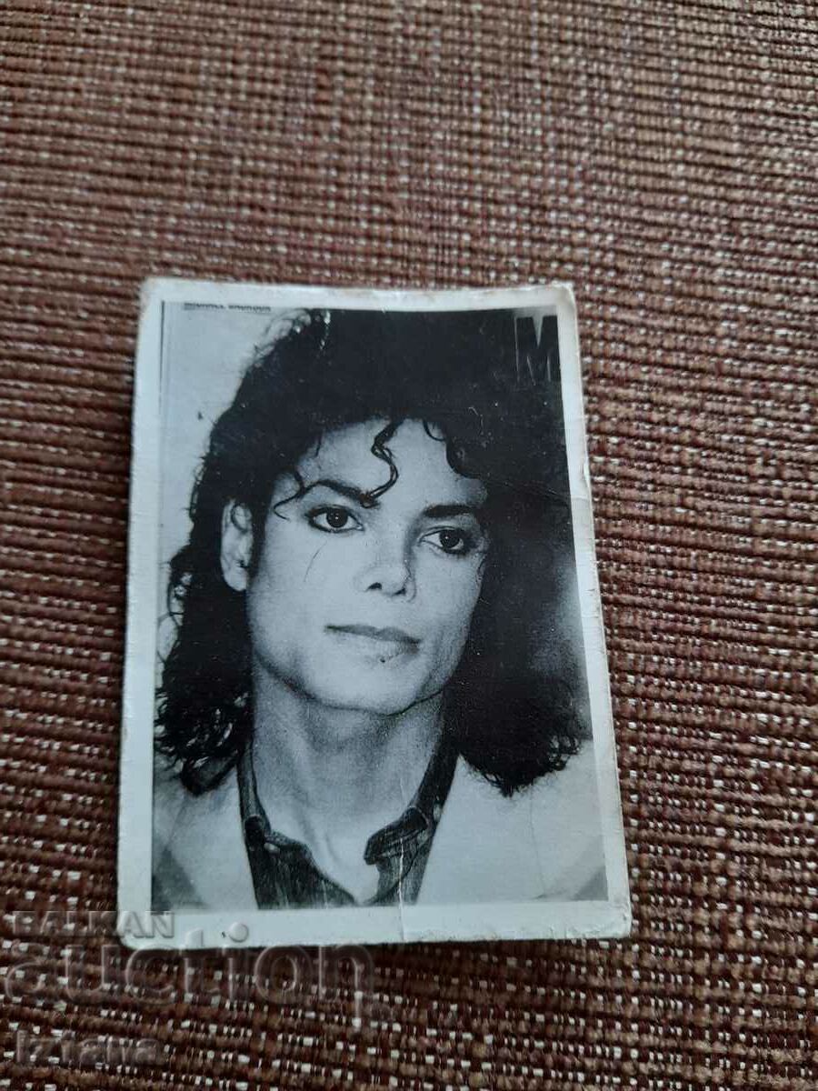 Fotografie veche, card Michael Jackson