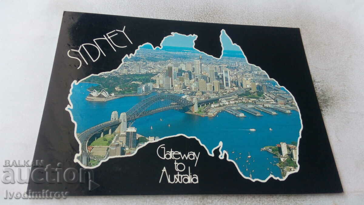 Vedere aeriană de carte poștală din Sydney