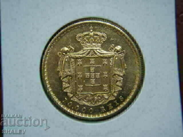 Παράδοση 10000 Reis 1884 Πορτογαλία - AU/Unc (Χρυσός)