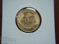 5 Pesos 1930 Uruguay (5 peso Uruguay) - AU/Unc (aur)