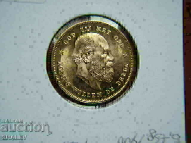 10 Gulden 1876 Olanda - Unc (aur) - 7