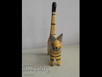 Wooden figurine - cat.