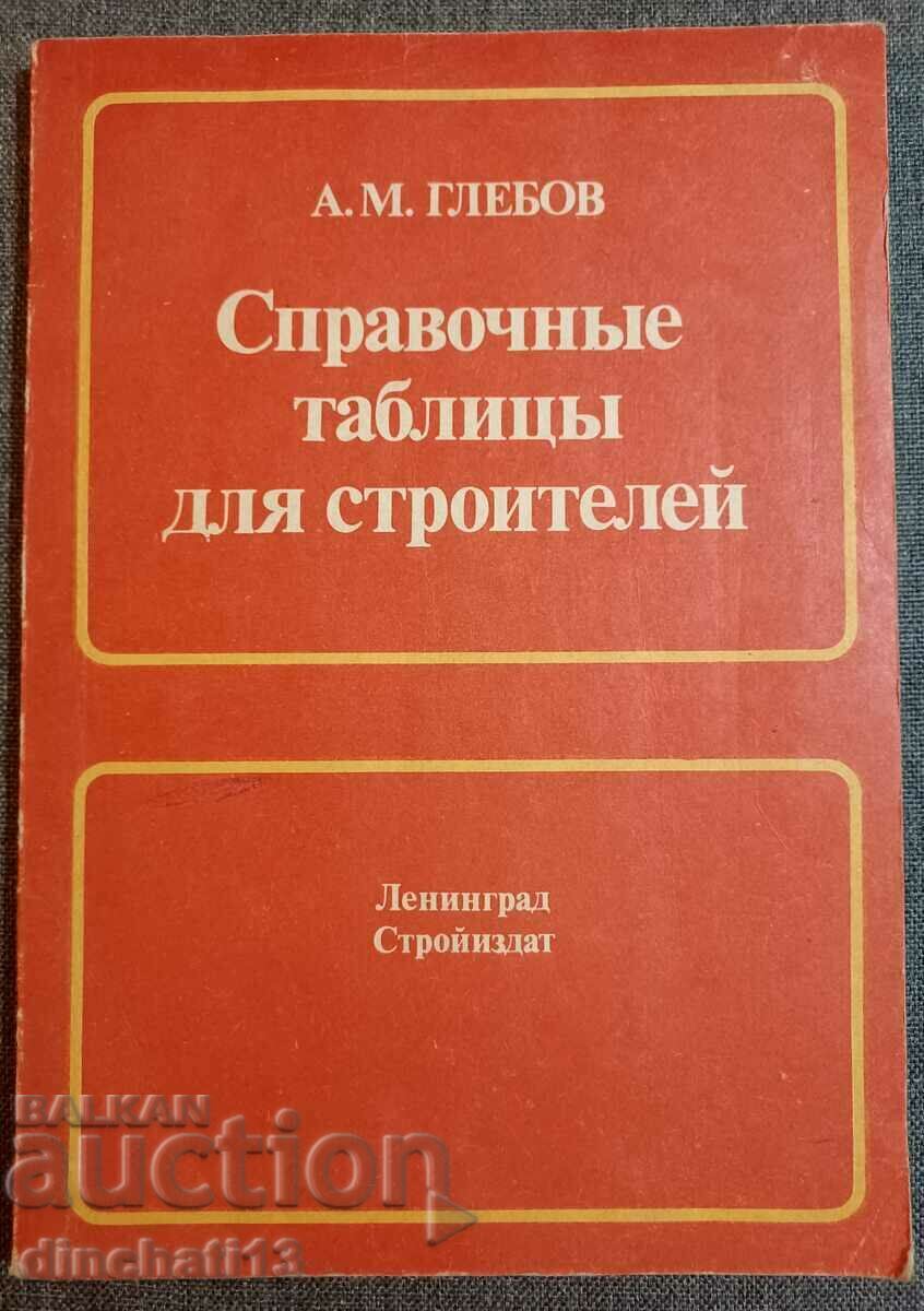 Πίνακες αναφοράς για κατασκευαστές: A. M. Glebov