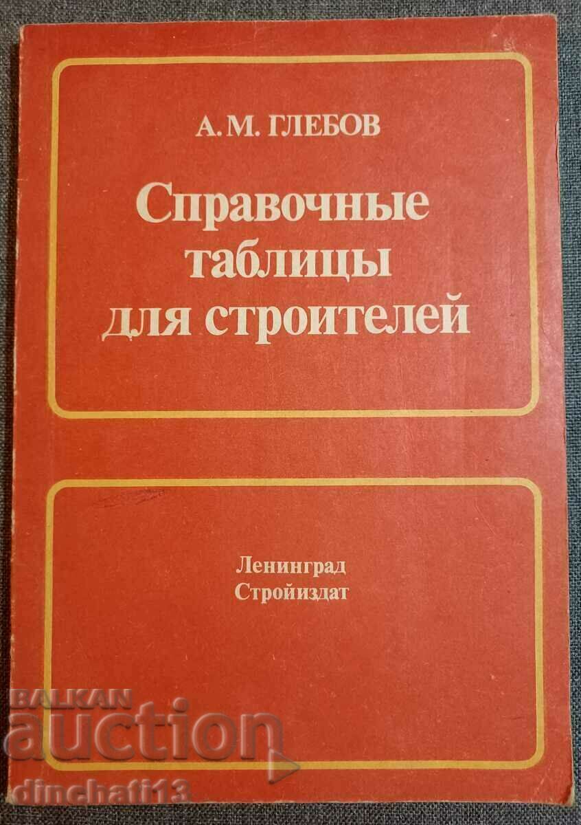 Tabele de referință pentru constructori: A. M. Glebov