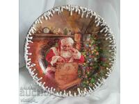 Christmas plate with Santa Claus