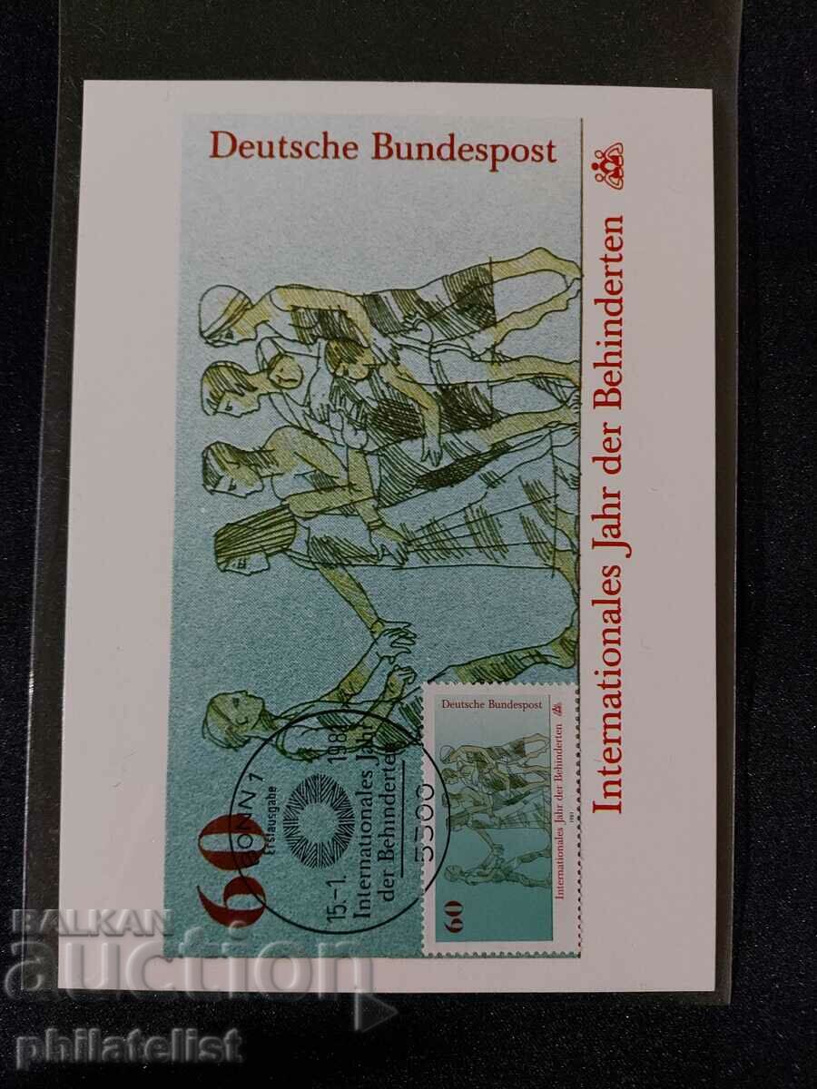 Γερμανικά Ταχυδρομεία - 1981 - Cards Maximum