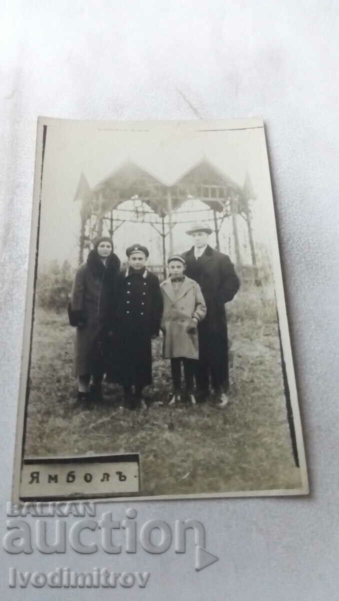 Photo Yambol Family of the Epiphany in the park 1932