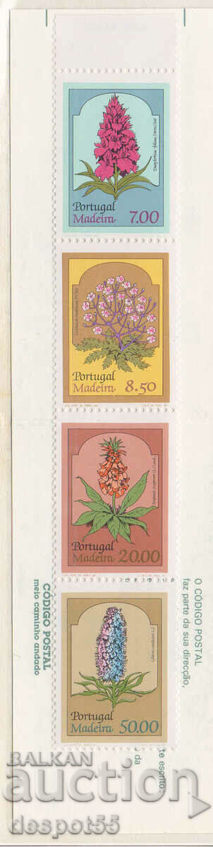 1981. Madeira. Flowers - Fauna. Strip.