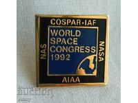 NASA Badge - World Space Congress 1992, Washington