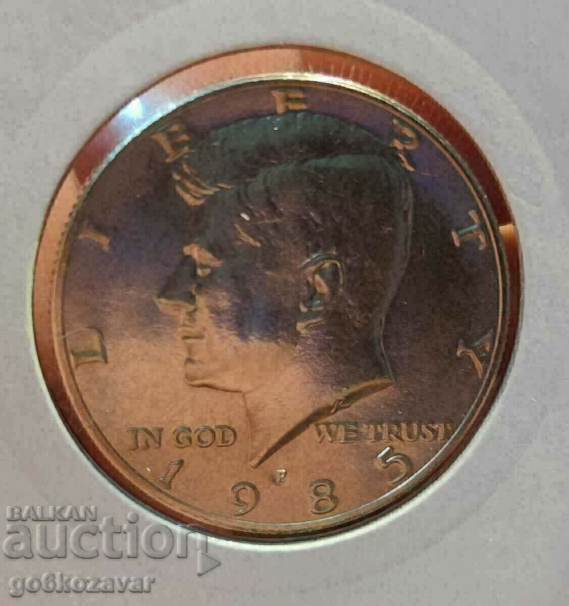 Сащ Халф 1/2 Долар 1985 UNC ! с цена 4.90 лв. | € 2.51 Сащ Халф 1/2 Долар 1985 UNC ! с цена 4.90 лв. | € 2.51