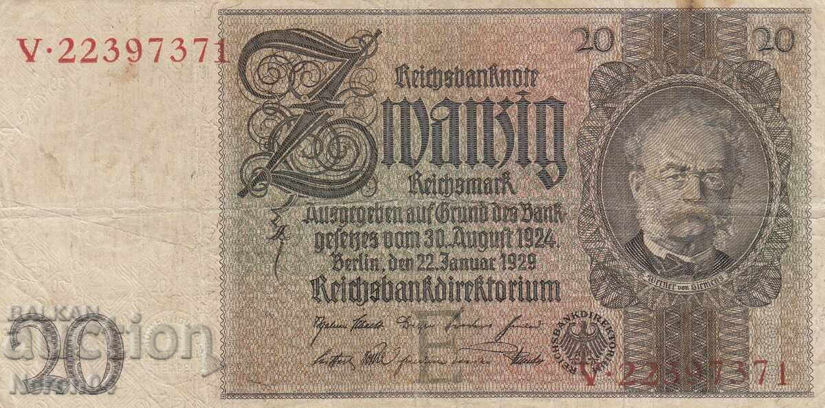 20 de mărci 1924, Germania 20 de mărci 1924, Germania