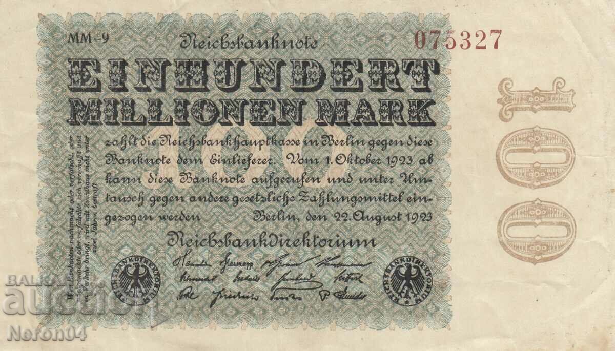 100,000,000 marks 1923