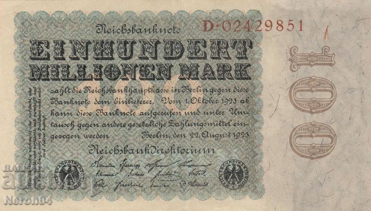 100,000,000 marks 1923
