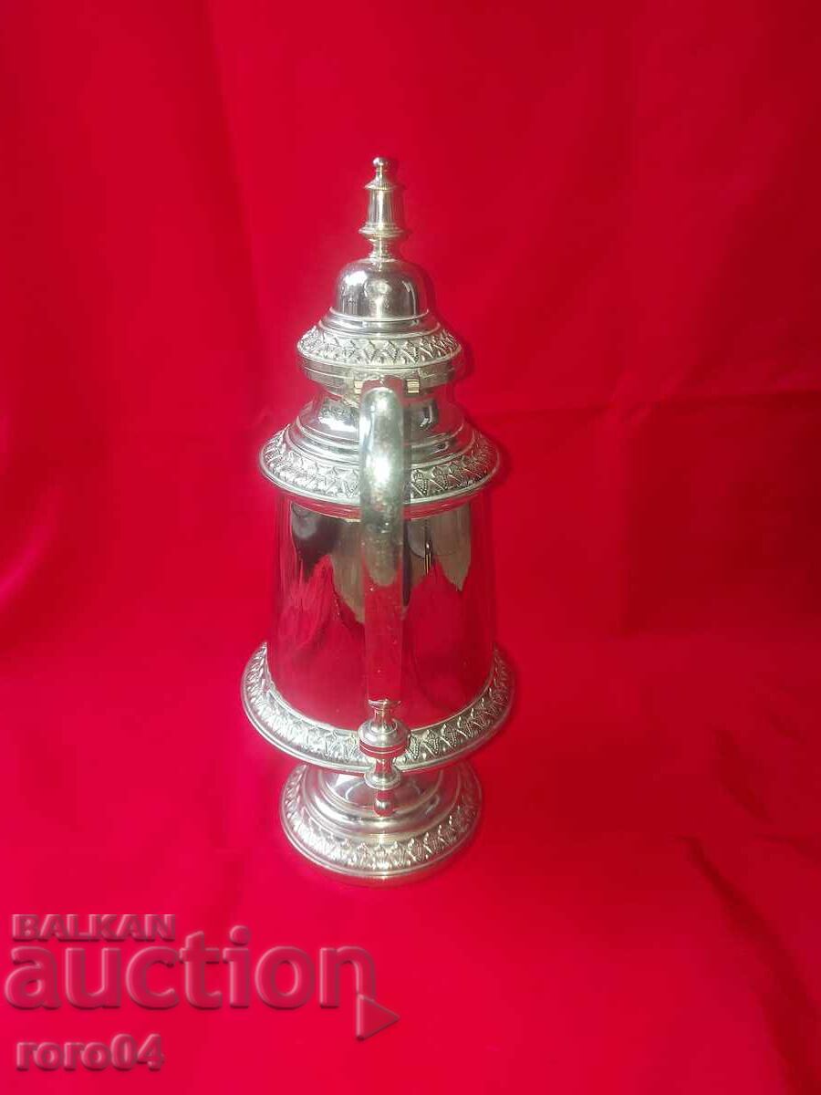 BEAUTIFUL OLD SILVER PLATED JUG - 5 BEAUTIFUL OLD SILVER PLATED JUG - 5