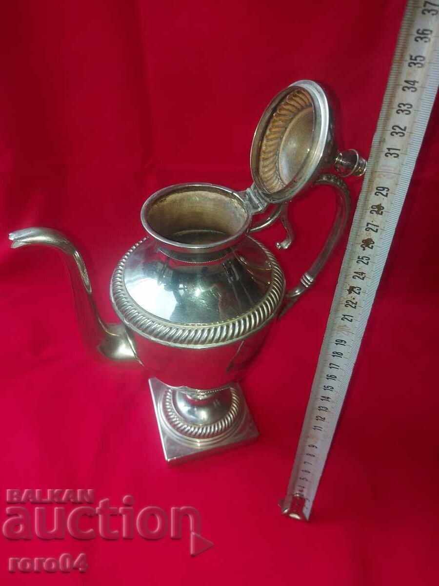 FRUMOASĂ URCIOĂ PLACATĂ ARGENT VECHI - 7