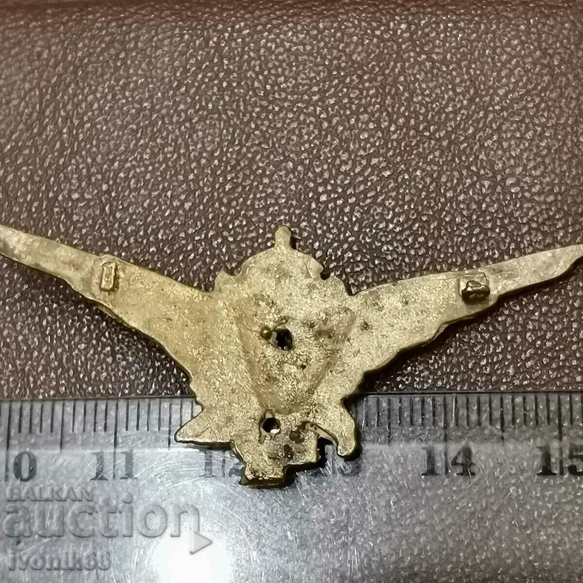 Auction  Bronze pilot sign-replica