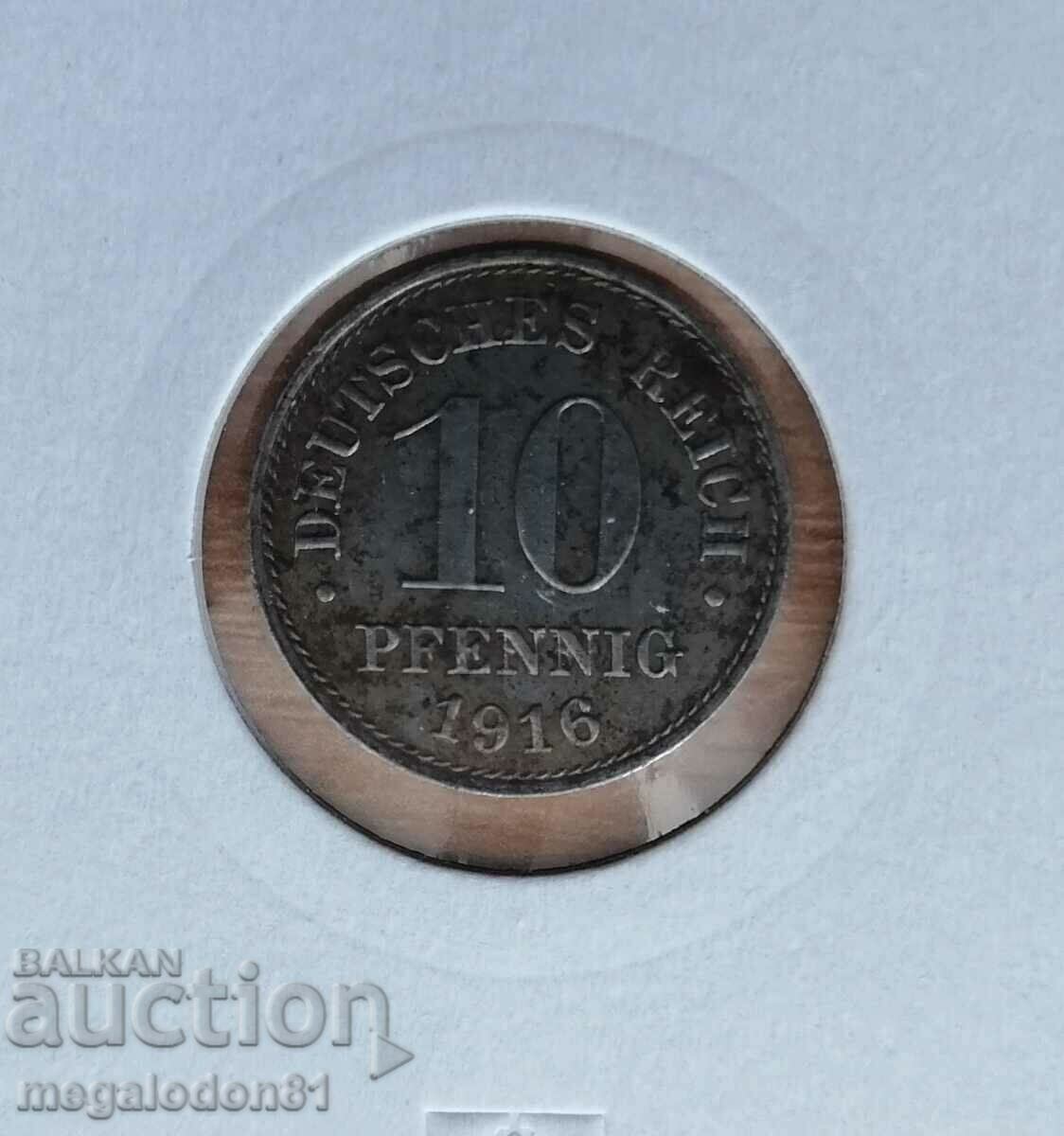 Germany - 10 Pfennig 1916, J with price 8.00 BGN | € 4.09 Germany - 10 Pfennig 1916, J with price 8.00 BGN | € 4.09