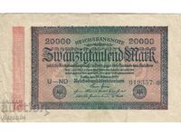 20.000 μάρκα 1923, Γερμανία