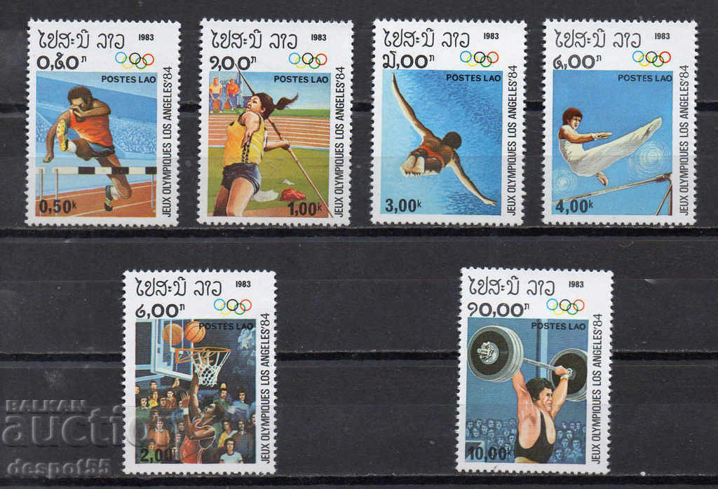 1983. Laos. Jocurile Olimpice, Los Angeles - SUA.