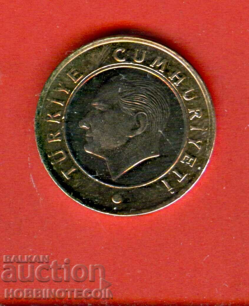 TURKEY TURKEY 1 Lira - issue 2022 UNC BIMETAL with price 1.09 BGN | € 0.56