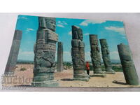Postcard Mexico Colosos de Tula 1975