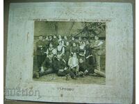Old photo cardboard Concert Choir, Malko Tarnovo 1911