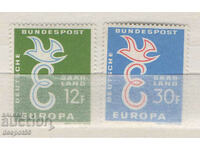 1958 Germania-Saarland. Europa.
