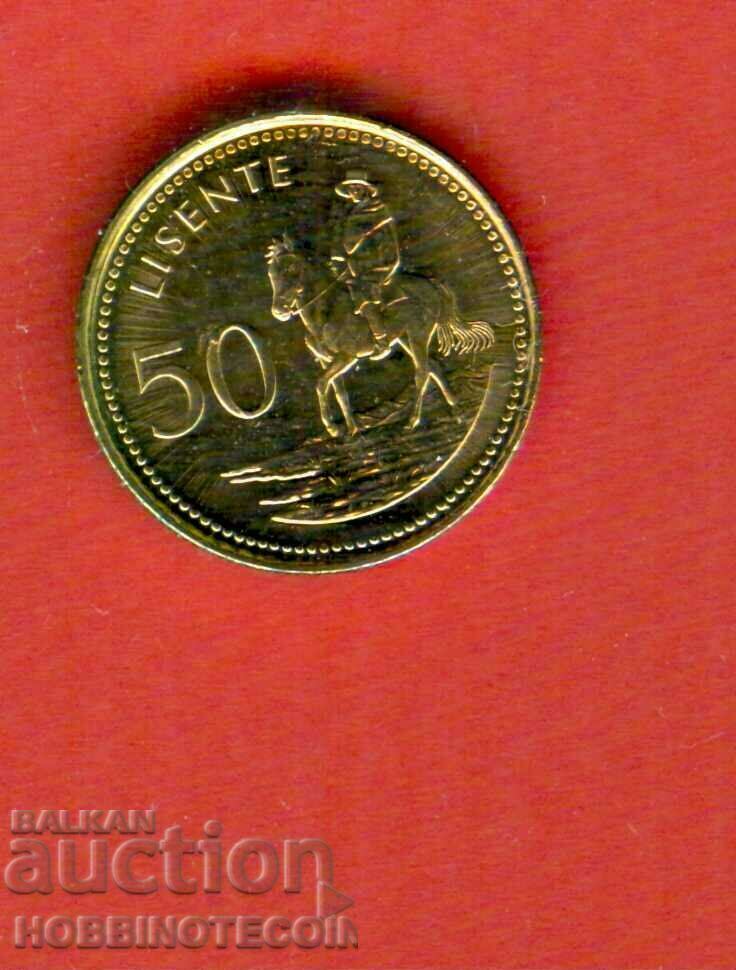 LESOTHO 50 Cente număr 1998 NOU UNC