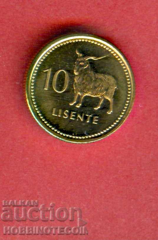 LESOTHO LESOTHO 10 Lissent Issue Issue 1998 NEW UNC