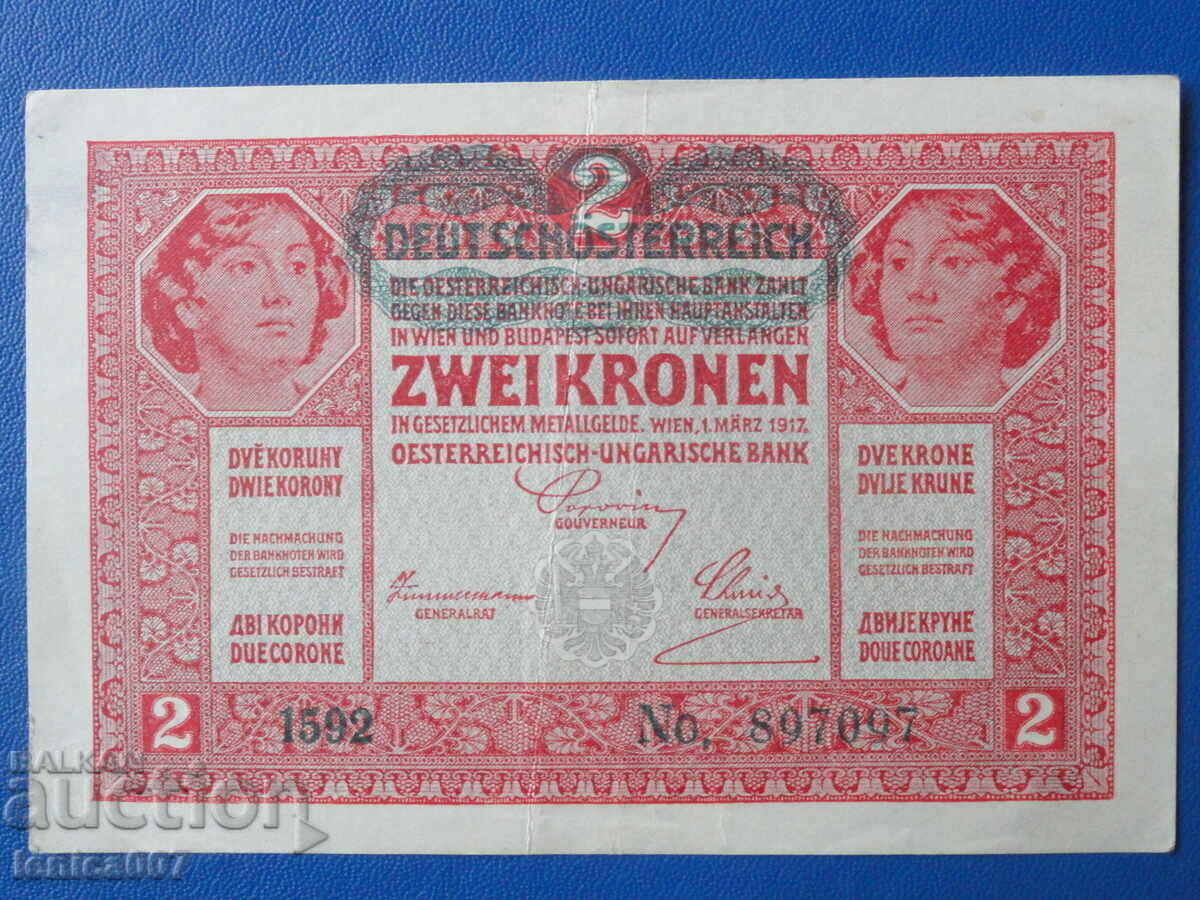 Παράδοση Αυστροουγγαρία 1917 - 2 κορώνες Παράδοση Αυστροουγγαρία 1917 - 2 κορώνες