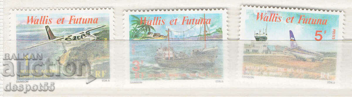 1980. Уолис и о-ви Футуна. Комуникации между островите.