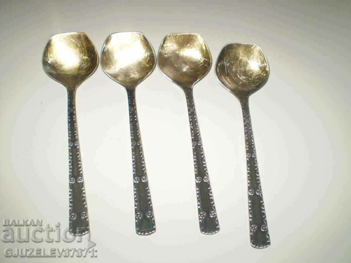 Vintage 4 ice cream scoops gold plated marked MNC15-20 with price 95.00 BGN | € 48.57