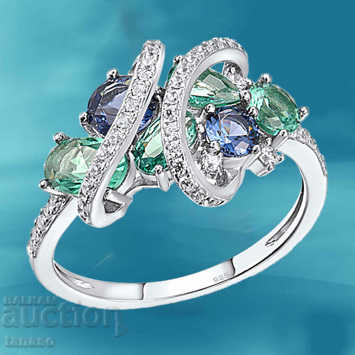 Delivery of Women's ring with zircons Delivery of Women's ring with zircons
