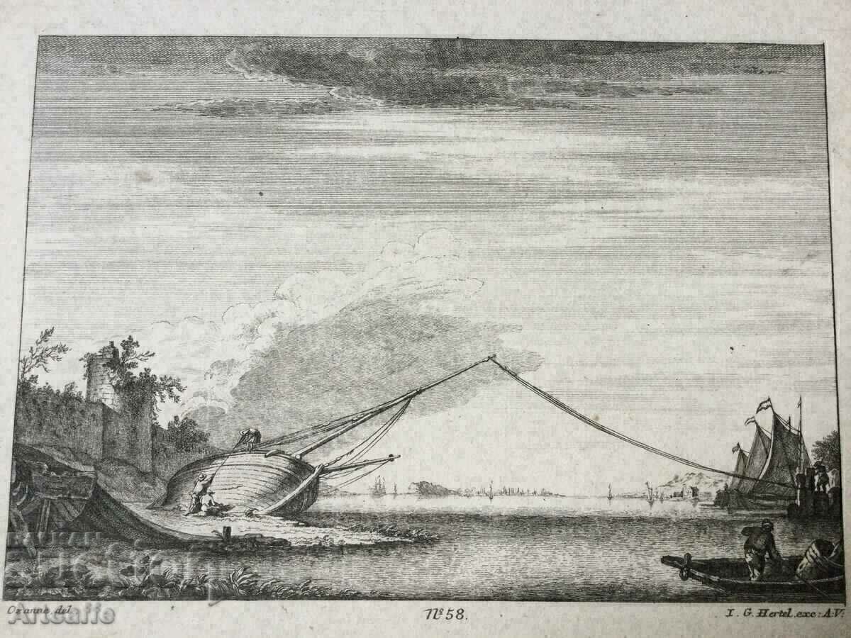 Etching Pierre OZANNE - 5 Etching Pierre OZANNE - 5