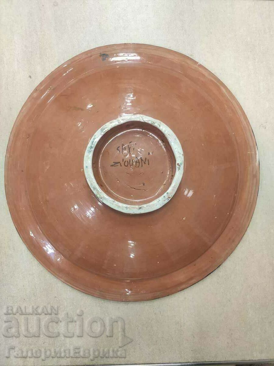 Author's porcelain plate, diameter 42 cm. - 5 Author's porcelain plate, diameter 42 cm. - 5