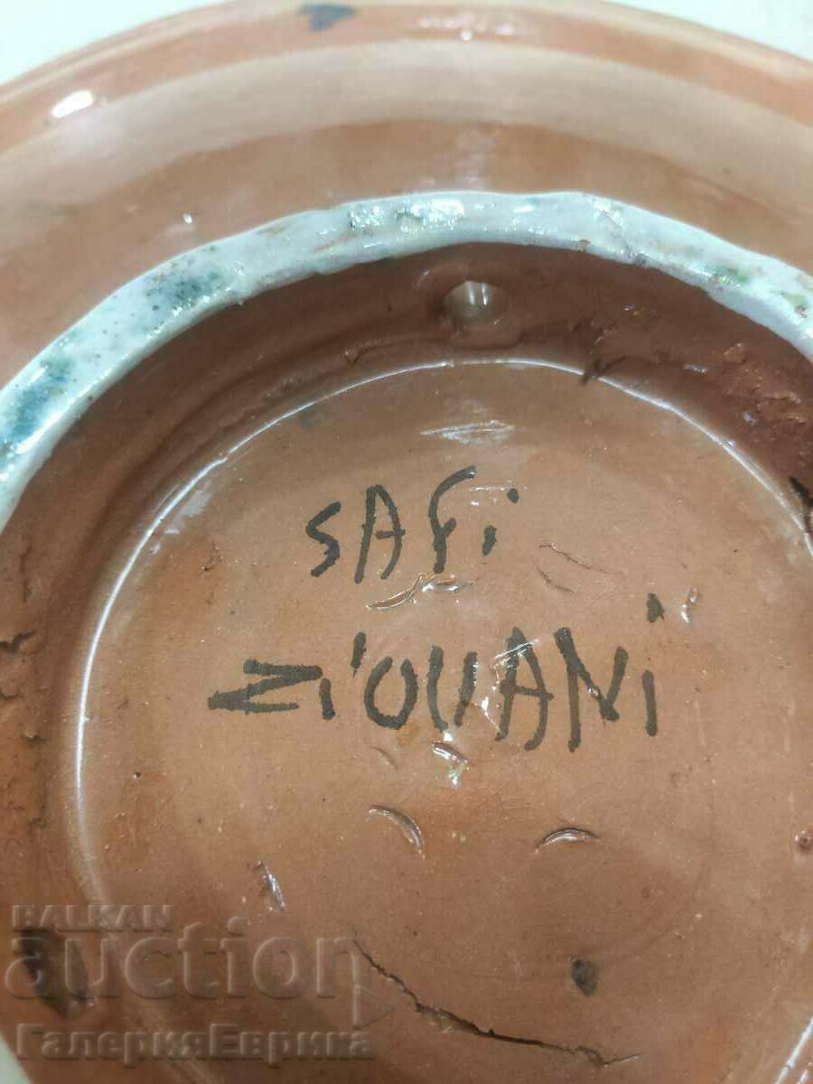 Author's porcelain plate, diameter 42 cm. - 6 Author's porcelain plate, diameter 42 cm. - 6