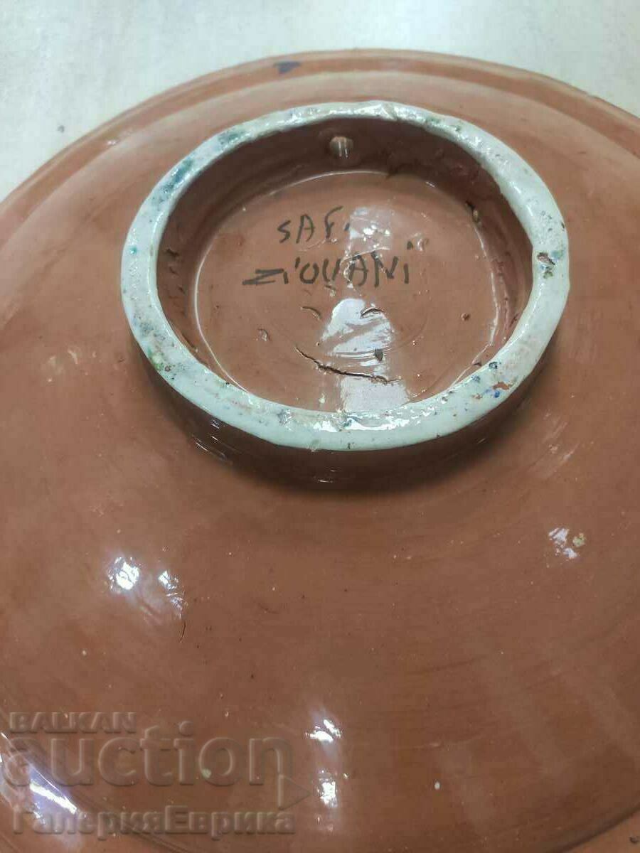 Author's porcelain plate, diameter 42 cm. - 7