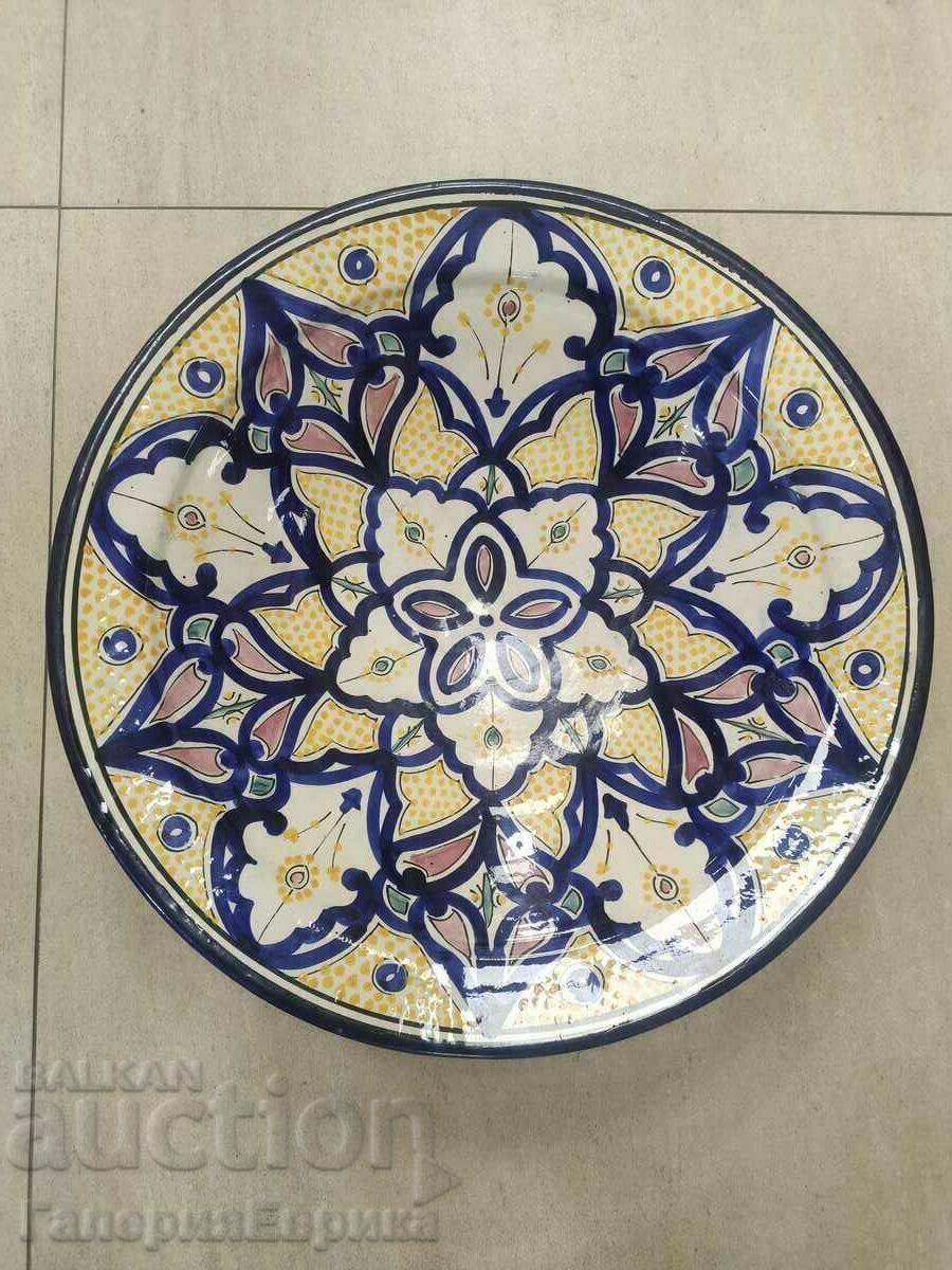 Author's porcelain plate, diameter 42 cm.