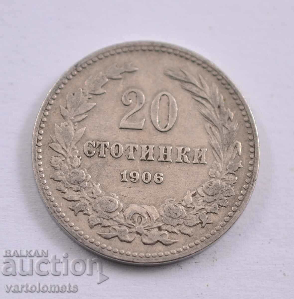 20 stotinki 1906 - Bulgaria