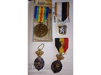 Πολλά μετάλλια Βέλγιο. 4 τεμάχια
