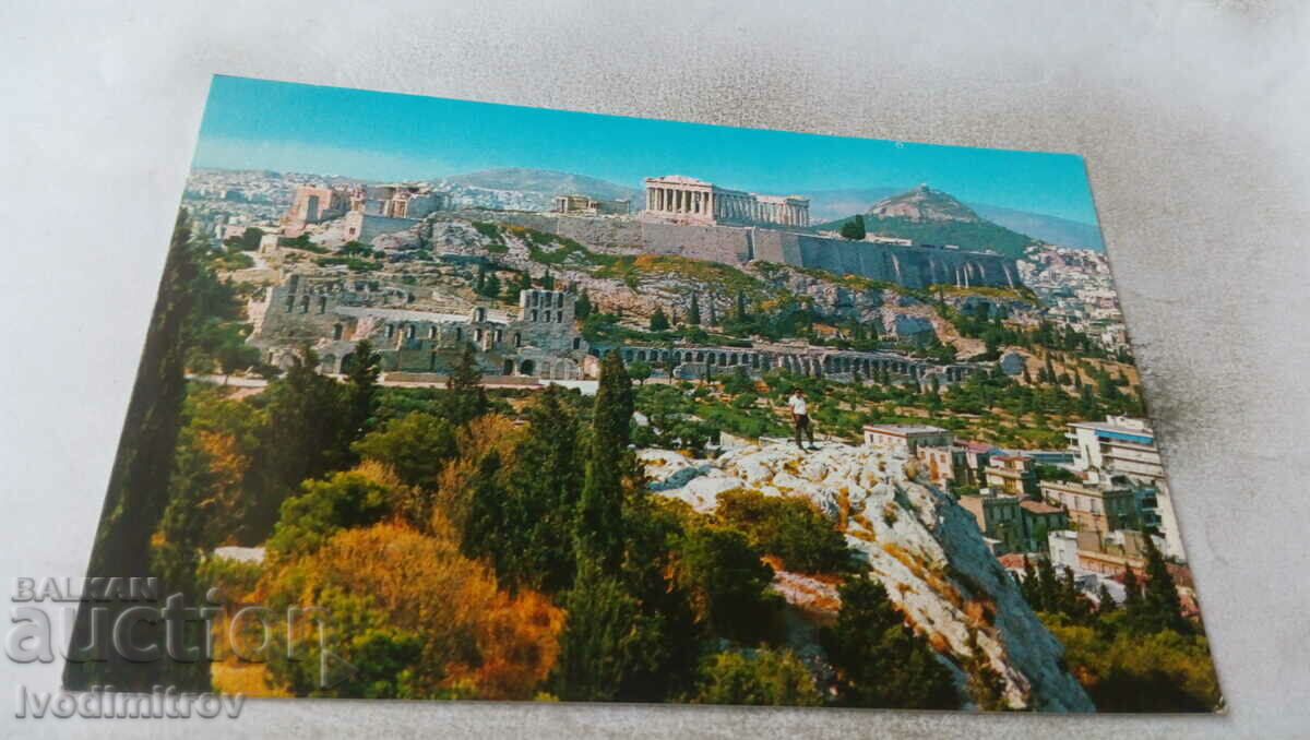 Καρτ ποστάλ της Αθήνας Ακρόπολη