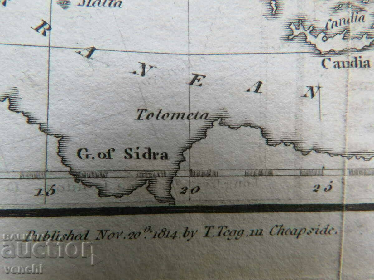 Παράδοση 1814 - Χάρτης της Ευρώπης = πρωτότυπο +