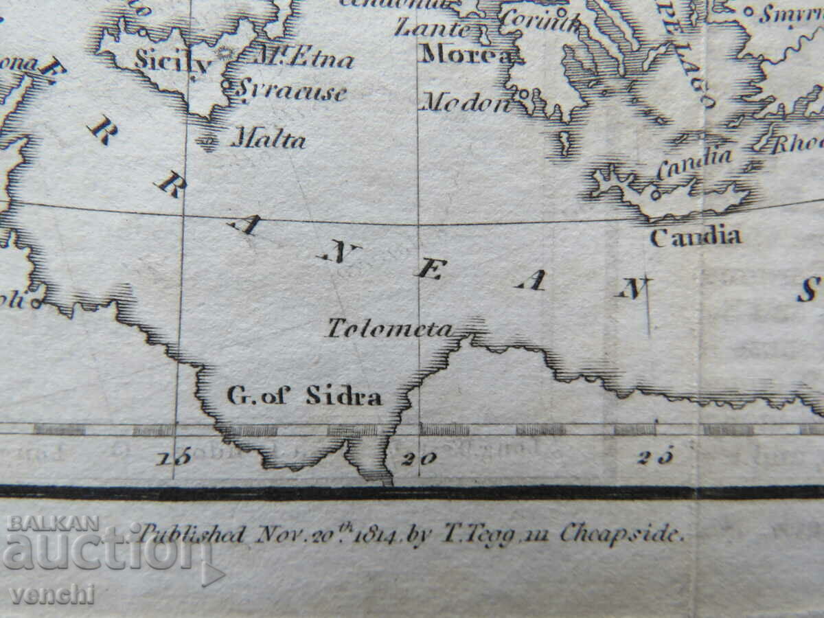 1814 - Карта на Eвропа = оригинал + - 7 1814 - Карта на Eвропа = оригинал + - 7