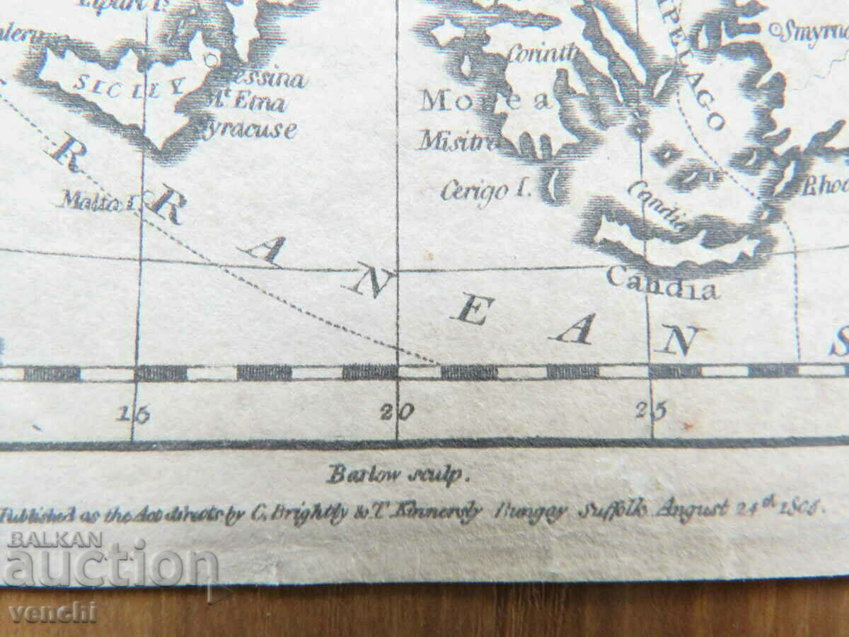 Auction 1808 - Map of Europe = original + Auction 1808 - Map of Europe = original +