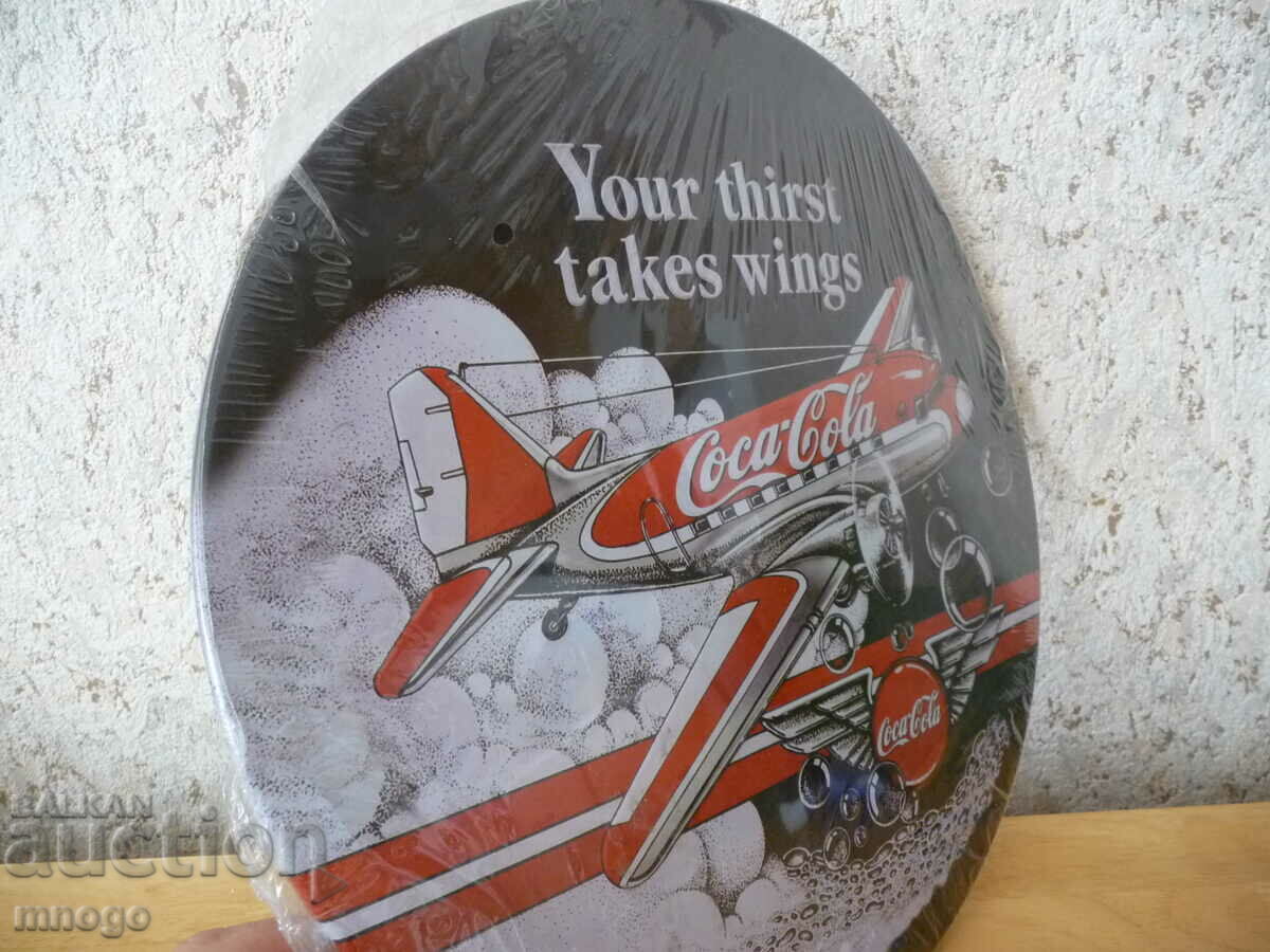 Metal Sign Coca Cola Coca Cola airplane advertising flight with price 42.00 BGN | € 21.47 Metal Sign Coca Cola Coca Cola airplane advertising flight with price 42.00 BGN | € 21.47