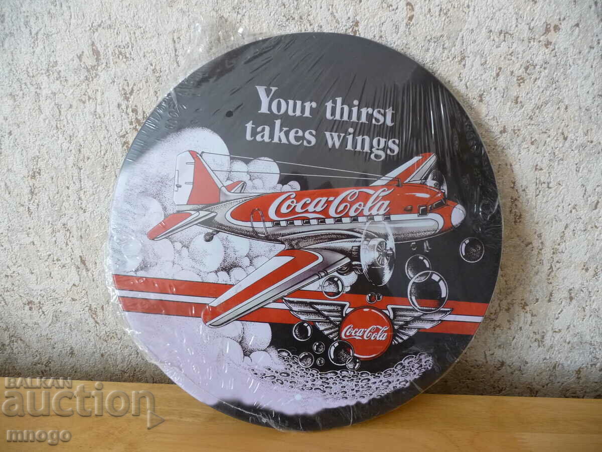 Μεταλλική πινακίδα Coca Cola Coca Cola διαφημιστική πτήση αεροπλάνου