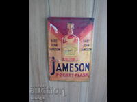 Μεταλλική πινακίδα Jameson ιρλανδικό ουίσκι παγούρι ανάγλυφη